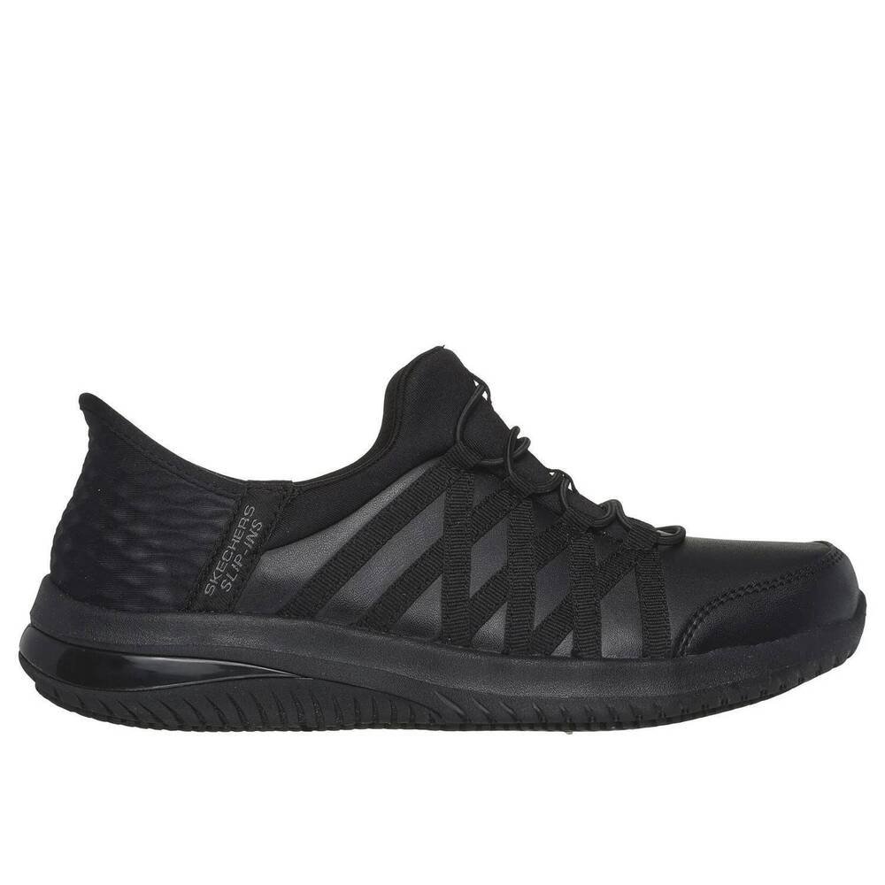 NEW SKECHERS WORK women's slip-ins dantey sneaker in black